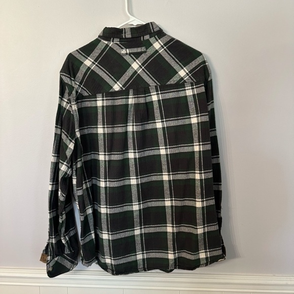 Legendary Whitetails Men’s Long Sleeve Green & Blue Plaid Button Up Sz XL GUC - Picture 7 of 7